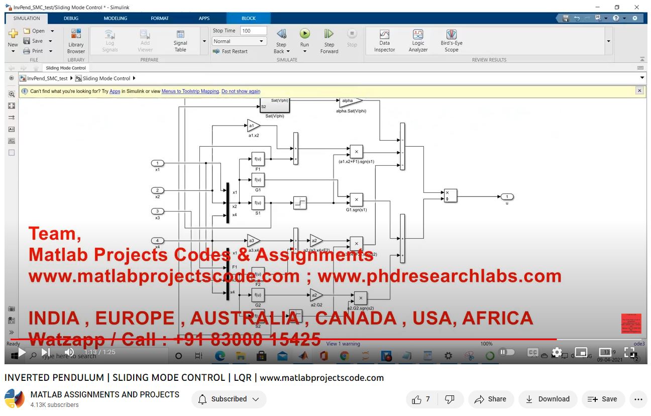 Inverted Pendulum _ Sliding Mode Control _ Lqr project thumbnail image