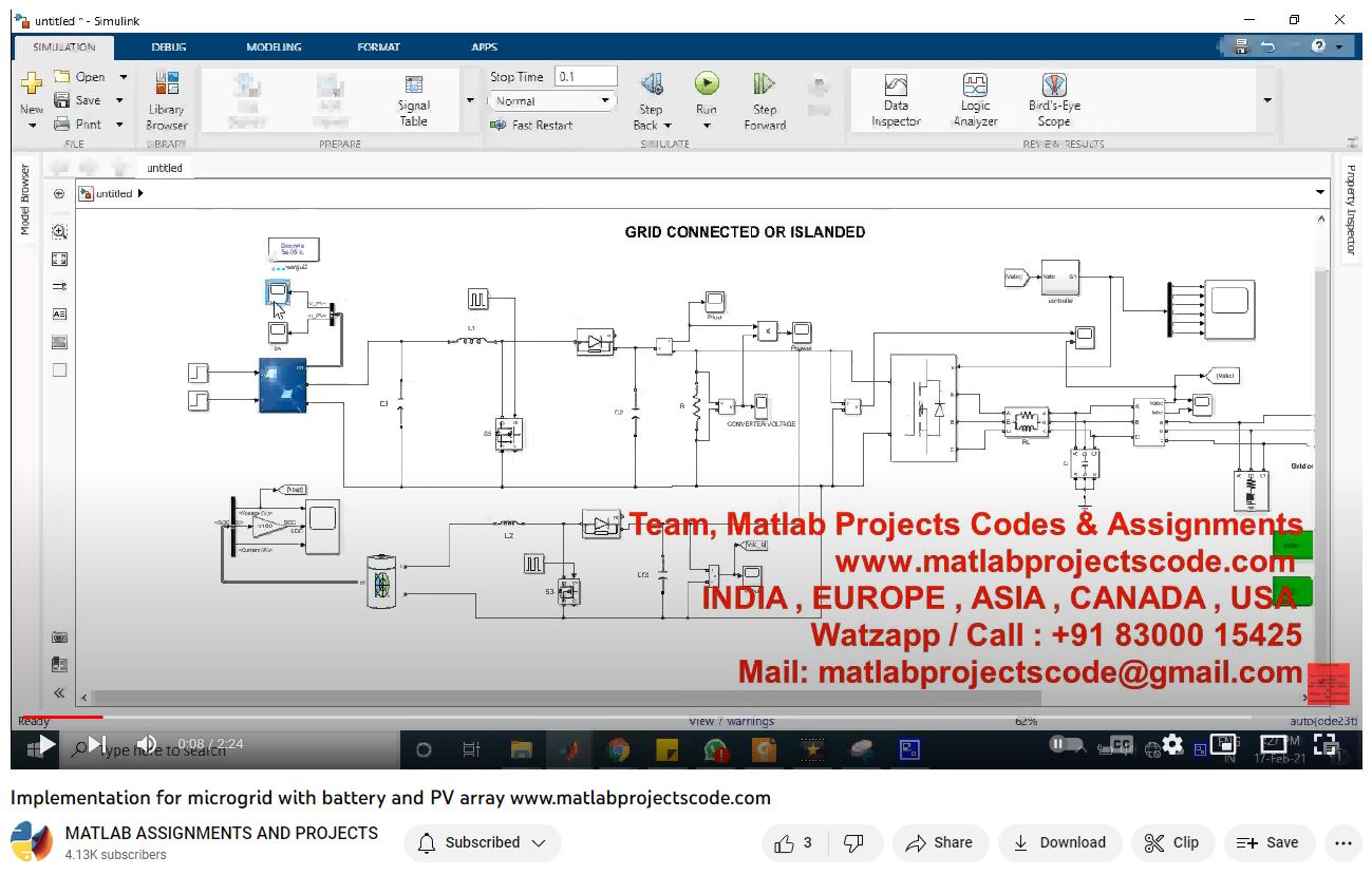 Implementation For Microgrid With Battery And Pv Array project thumbnail image