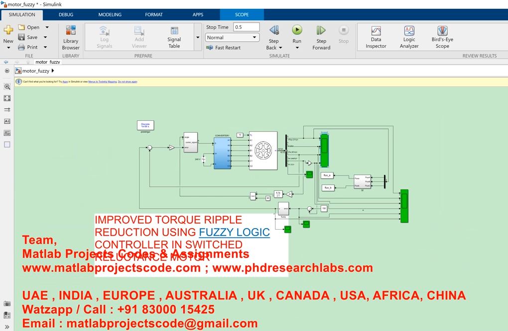 Improved Torque Ripple Reduction Using Fuzzy Logic Controller In Switched Reluctance Motor project thumbnail image