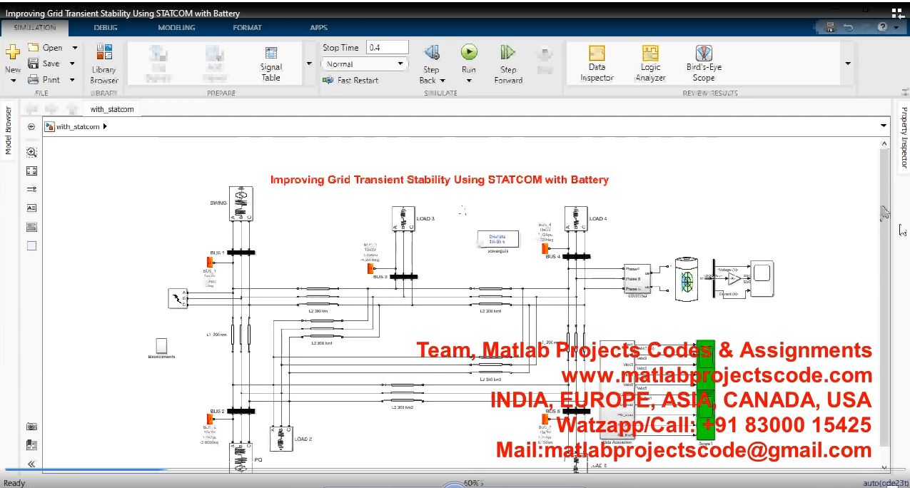 Improving Grid Transient Stability Using Statcom With Battery project thumbnail image
