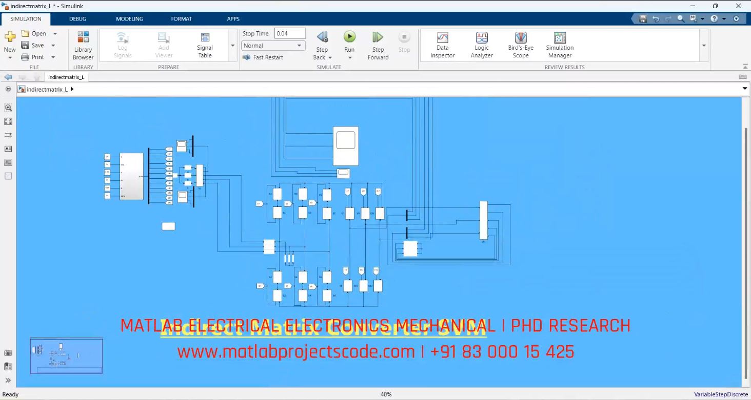 Indirect Matrix Converter Svm project thumbnail image