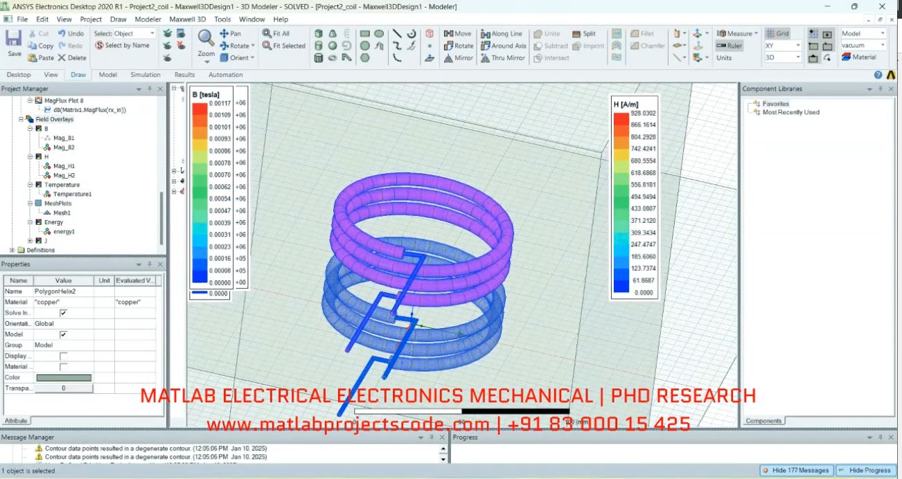 Inductive Coupling Electromagnetics_Ansys Maxwell project thumbnail image