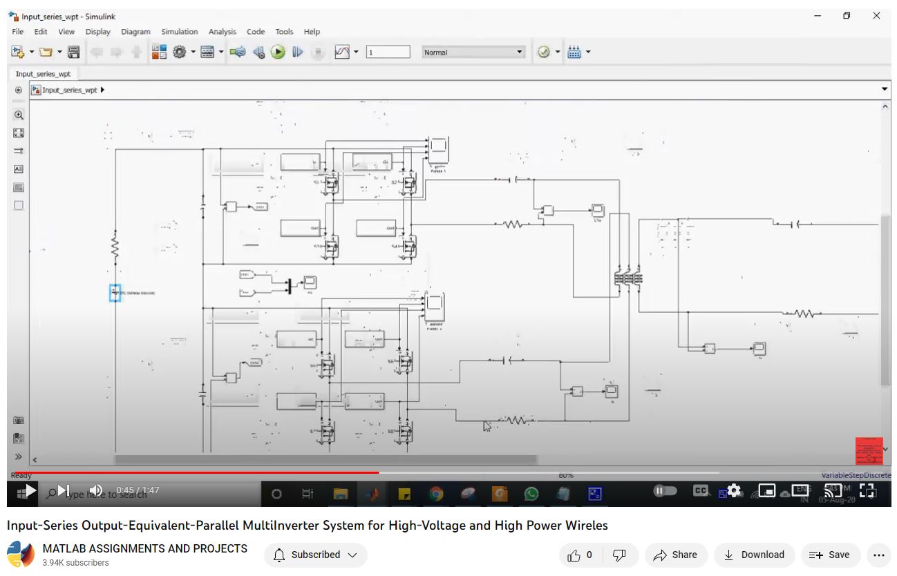 Input-Series Output-Equivalent-Parallel Multiinverter System For High-Voltage And High Power Wireles project thumbnail image