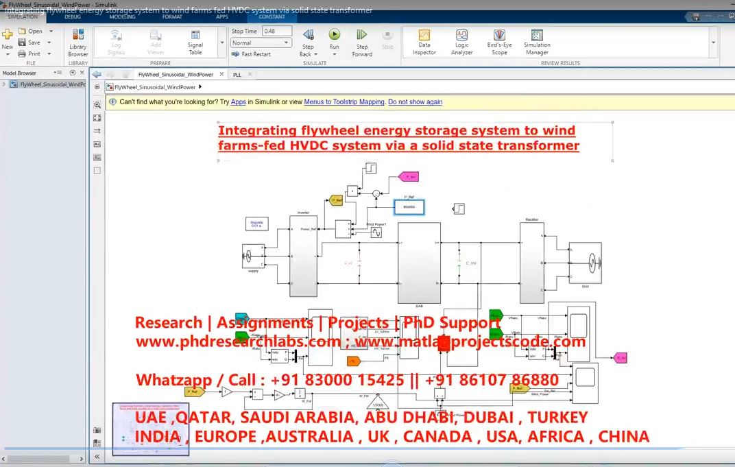 Integrating Flywheel Energy Storage System To Wind Farms Fed Hvdc System Via Solid State Transformer project thumbnail image