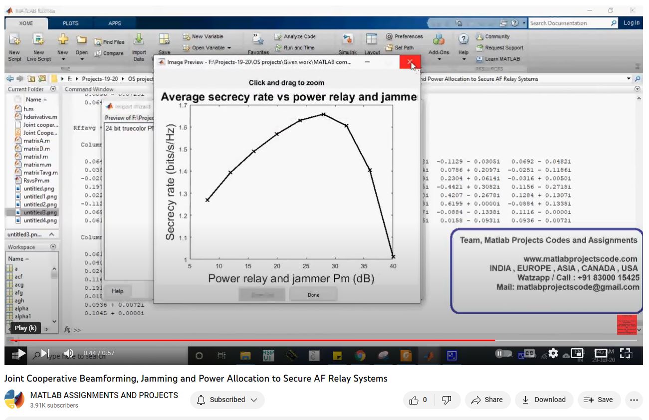 Joint Cooperative Beamforming Jamming And Power Allocation To Secure Af Relay Systems project simulation thumbnail for Electromagnetics and RF Engineering