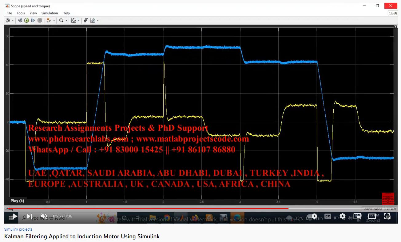 Kalman Filtering Applied To Induction Motor Using Simulink project thumbnail image