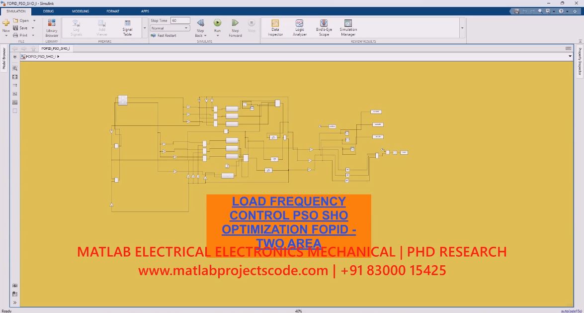 Load Frequency Control Pso Sho Optimization Fopid - Two Area project thumbnail image
