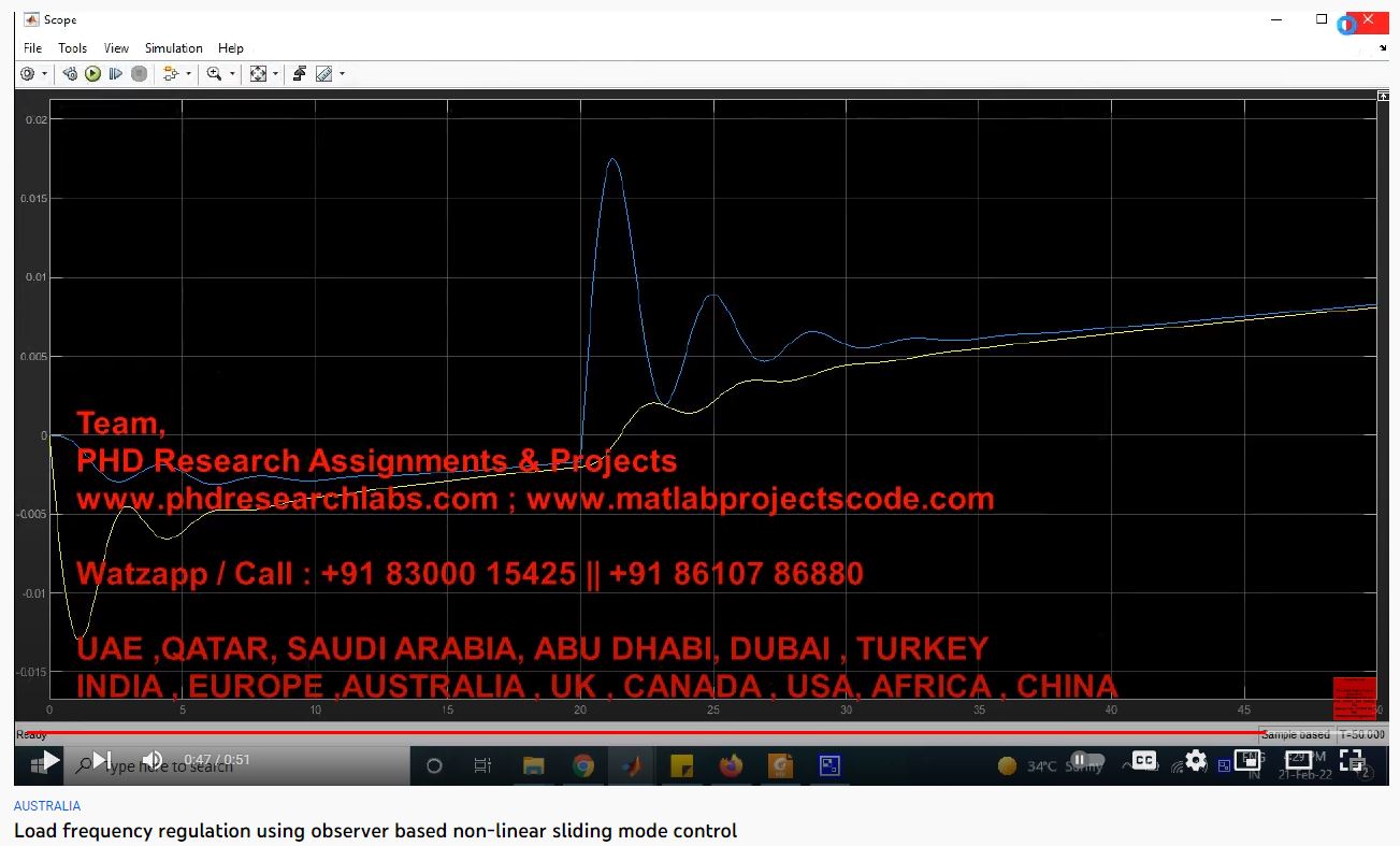 Load Frequency Regulation Using Observer Based Non-Linear Sliding Mode Control project thumbnail image
