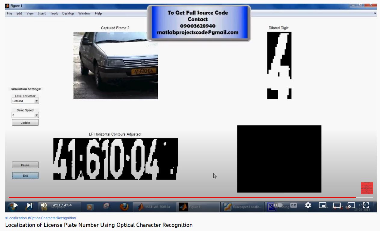 Localization of License Plate Number using Optical Character Recognition project thumbnail image