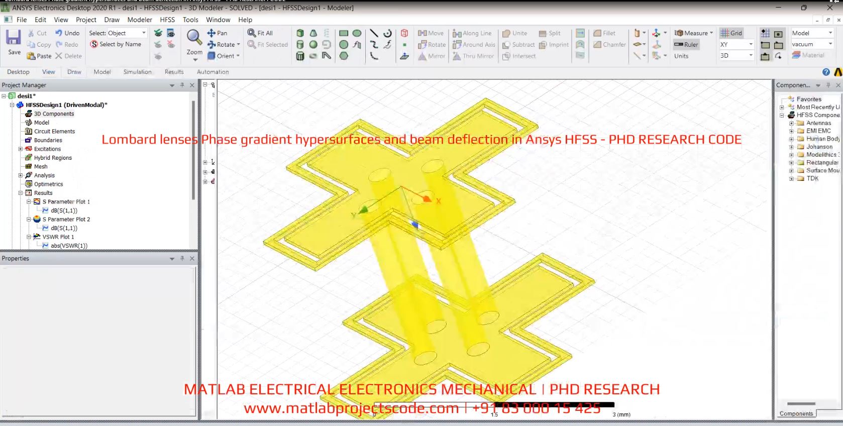Lombard Lenses Phase Gradient Hypersurfaces And Beam Deflection In Ansys Hfss - Phd Research Code project thumbnail image