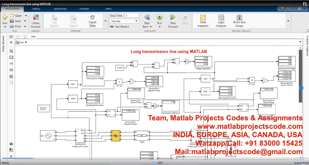 Long Transmission Line Using Matlab project thumbnail image
