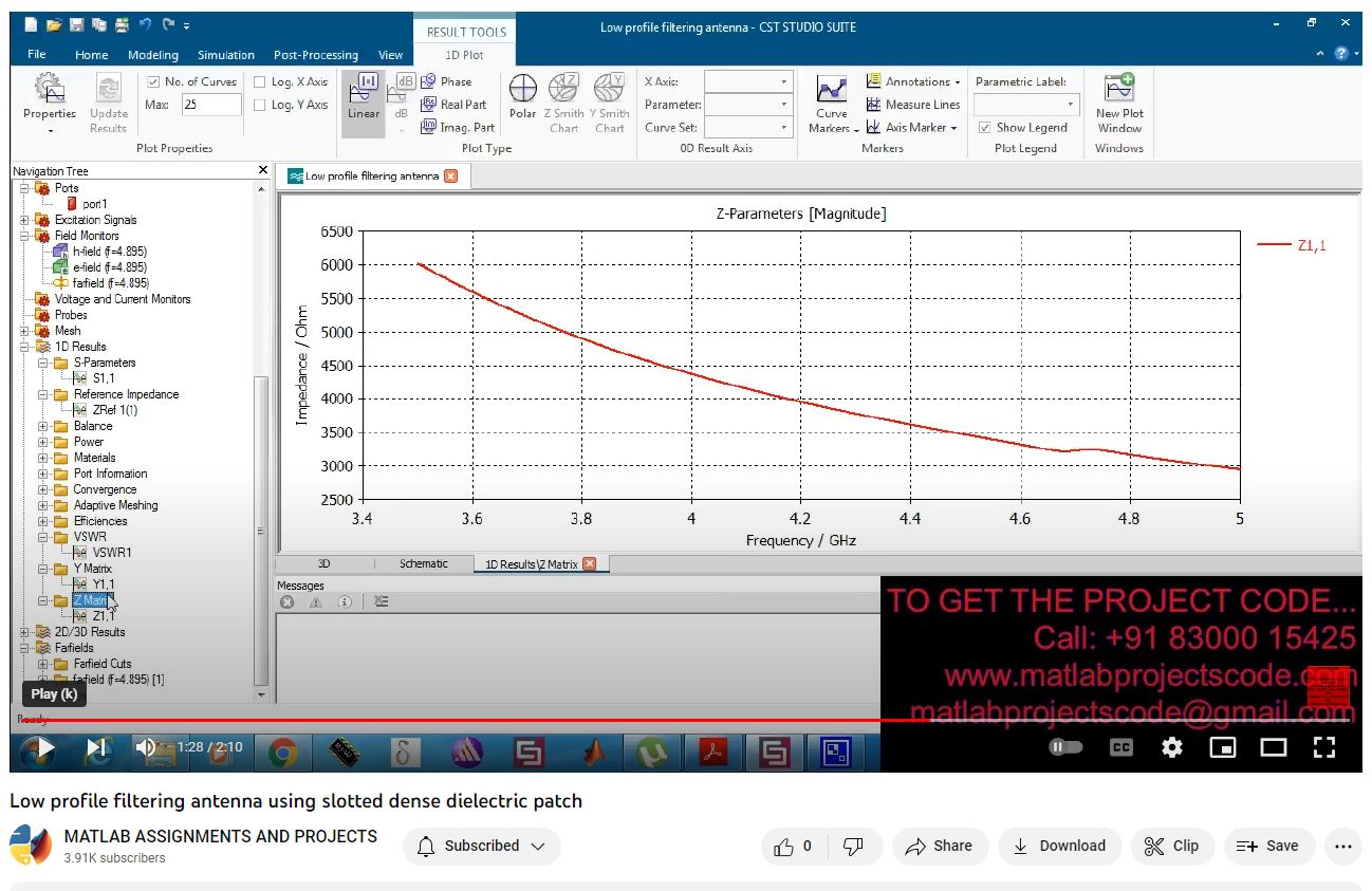 Low Profile Filtering Antenna Using Slotted Dense Dielectric Patch project thumbnail image