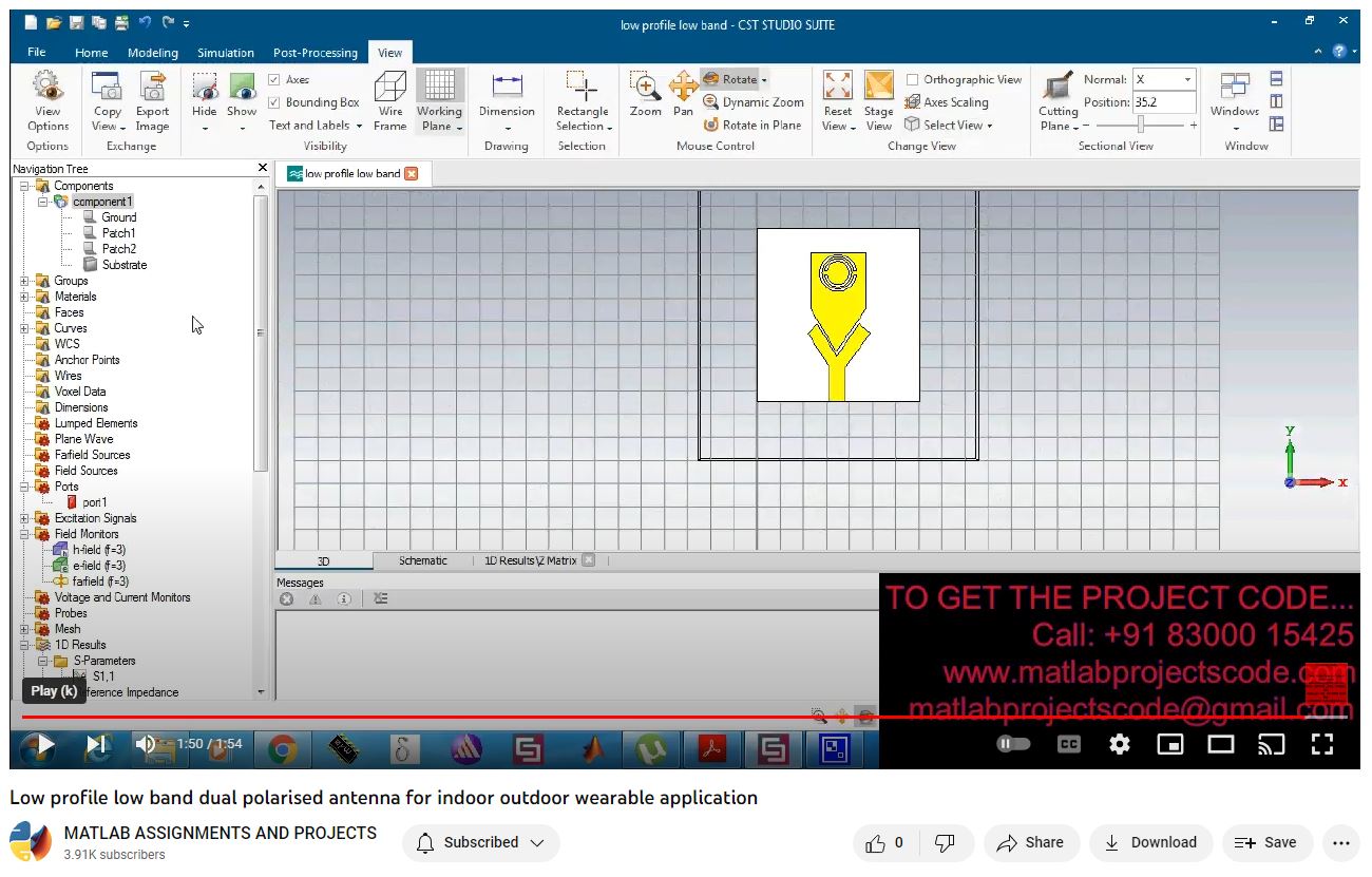 Low Profile Low Band Dual Polarised Antenna For Indoor Outdoor Wearable Application project thumbnail image