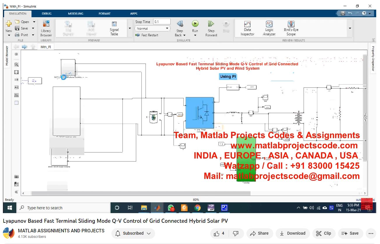 Lyapunov Based Fast Terminal Sliding Mode Q-V Control Of Grid Connected Hybrid Solar Pv project thumbnail image