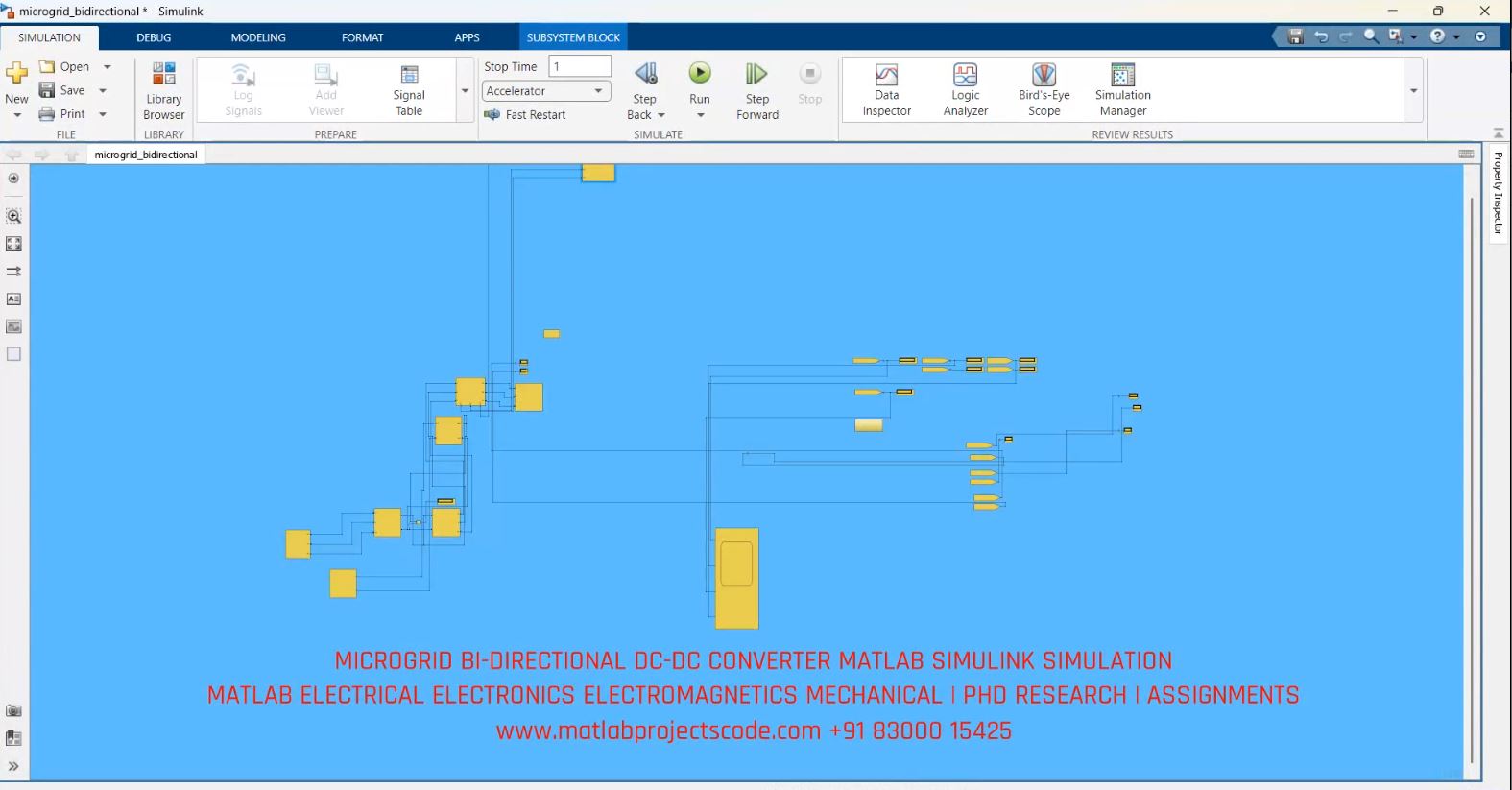 Microgrid Bi-Directional Dc-Dc Converter Matlab Simulink Simulation project thumbnail image