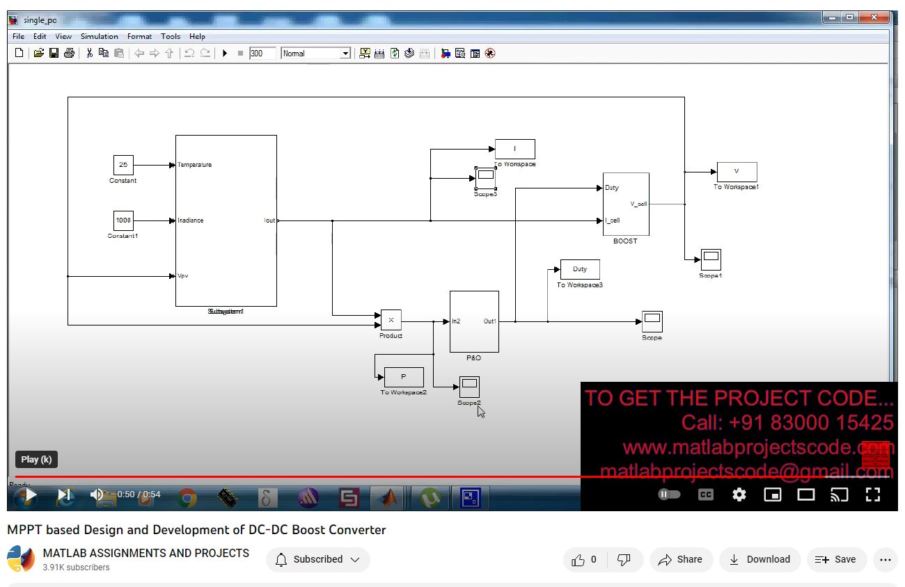 Mppt Based Design And Development Of Dc-Dc Boost Converter project thumbnail image