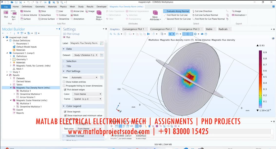 Magnet Finite Element Simulation In Comsol project thumbnail image
