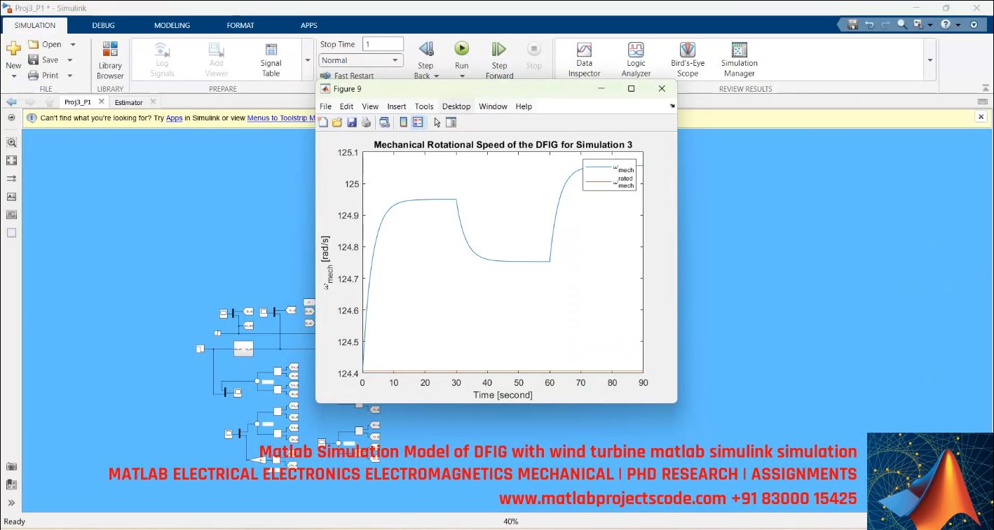 Matlab Simulation Model Of Dfig With Wind Turbine Matlab Simulink Simulation project thumbnail image