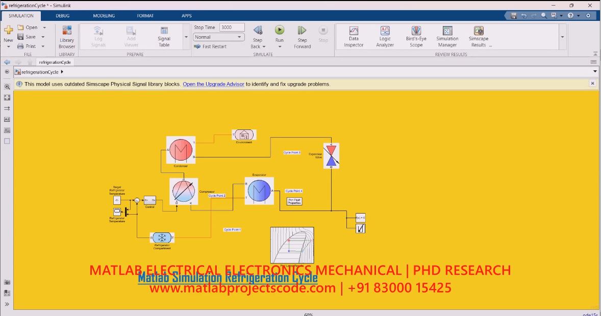 Matlab Simulation Refrigeration Cycle project thumbnail image