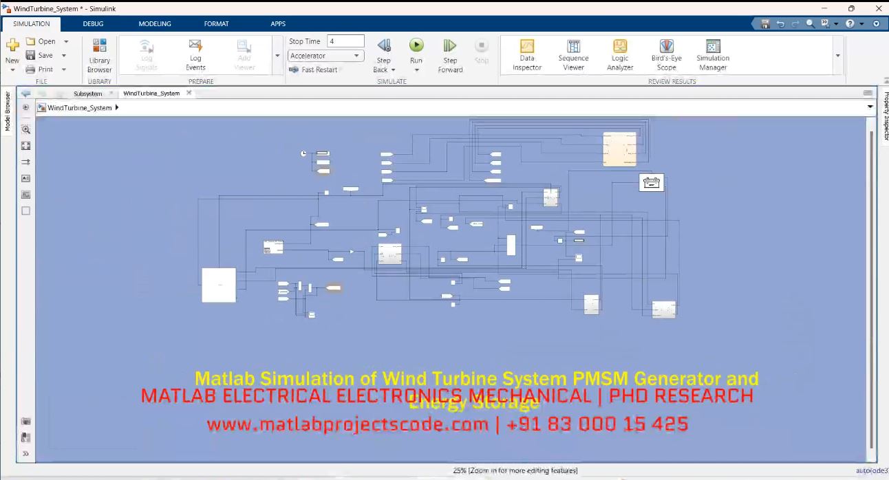 Matlab Simulation Of Wind Turbine System Pmsm Generator And Energy Storage project thumbnail image