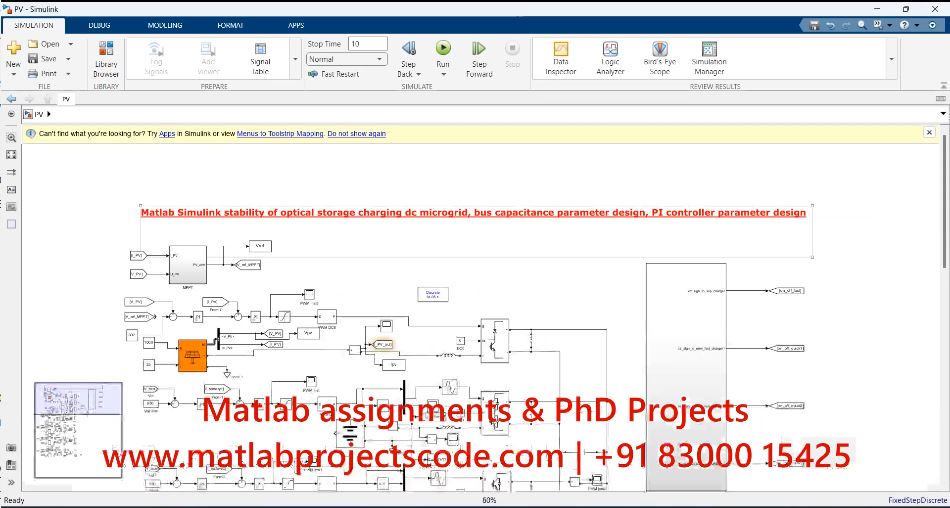 Matlab Simulink Stability Of Optical Storage Charging Dc Microgrid Bus Capacitance Parameter Design Pi Controller Parameter Design project thumbnail image