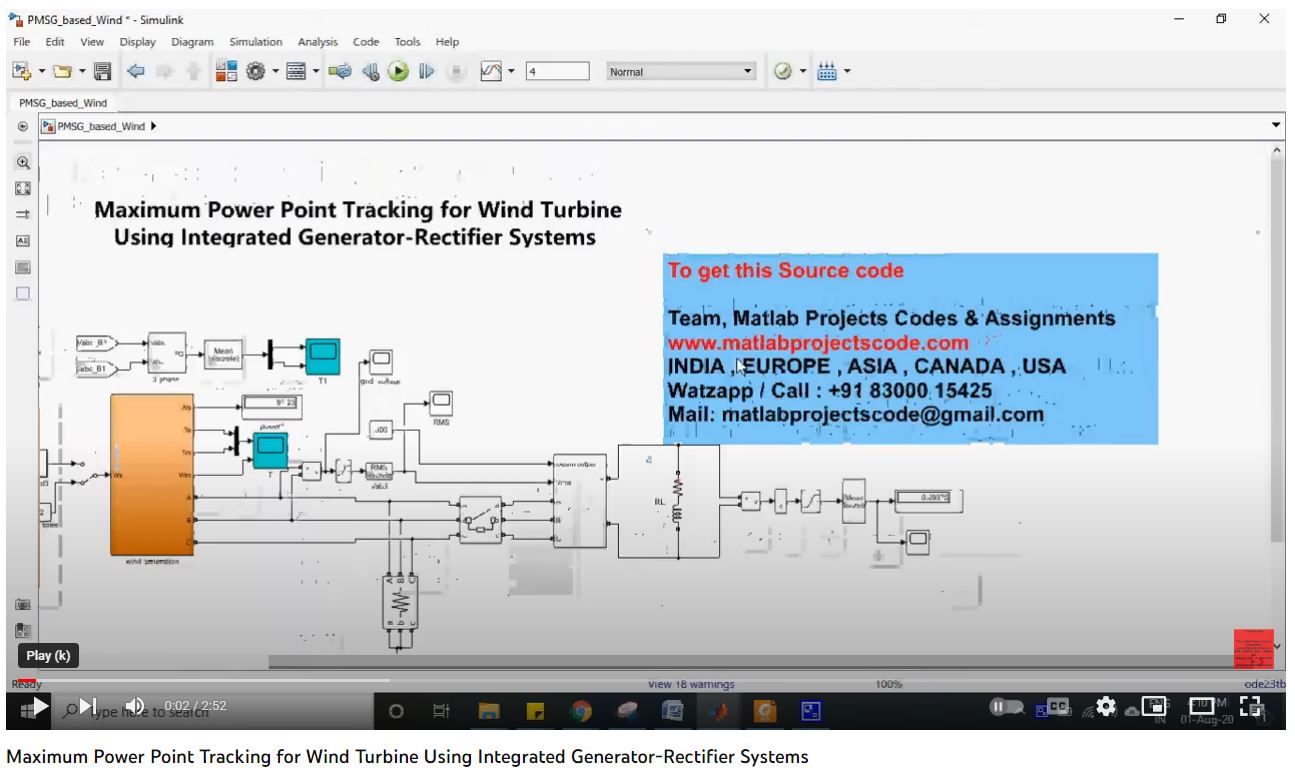 Maximum Power Point Tracking For Wind Turbine Using Integrated Generator-Rectifier Systems project thumbnail image