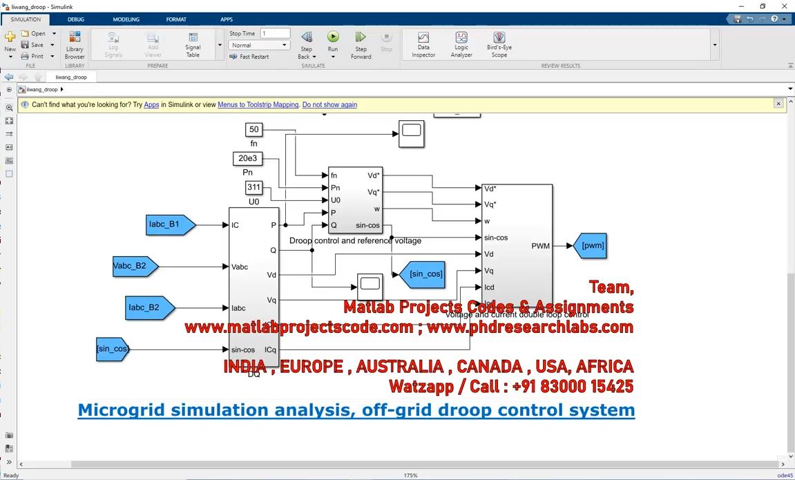 Microgrid Simulation Analysis And Off-Grid Droop Control System project thumbnail image