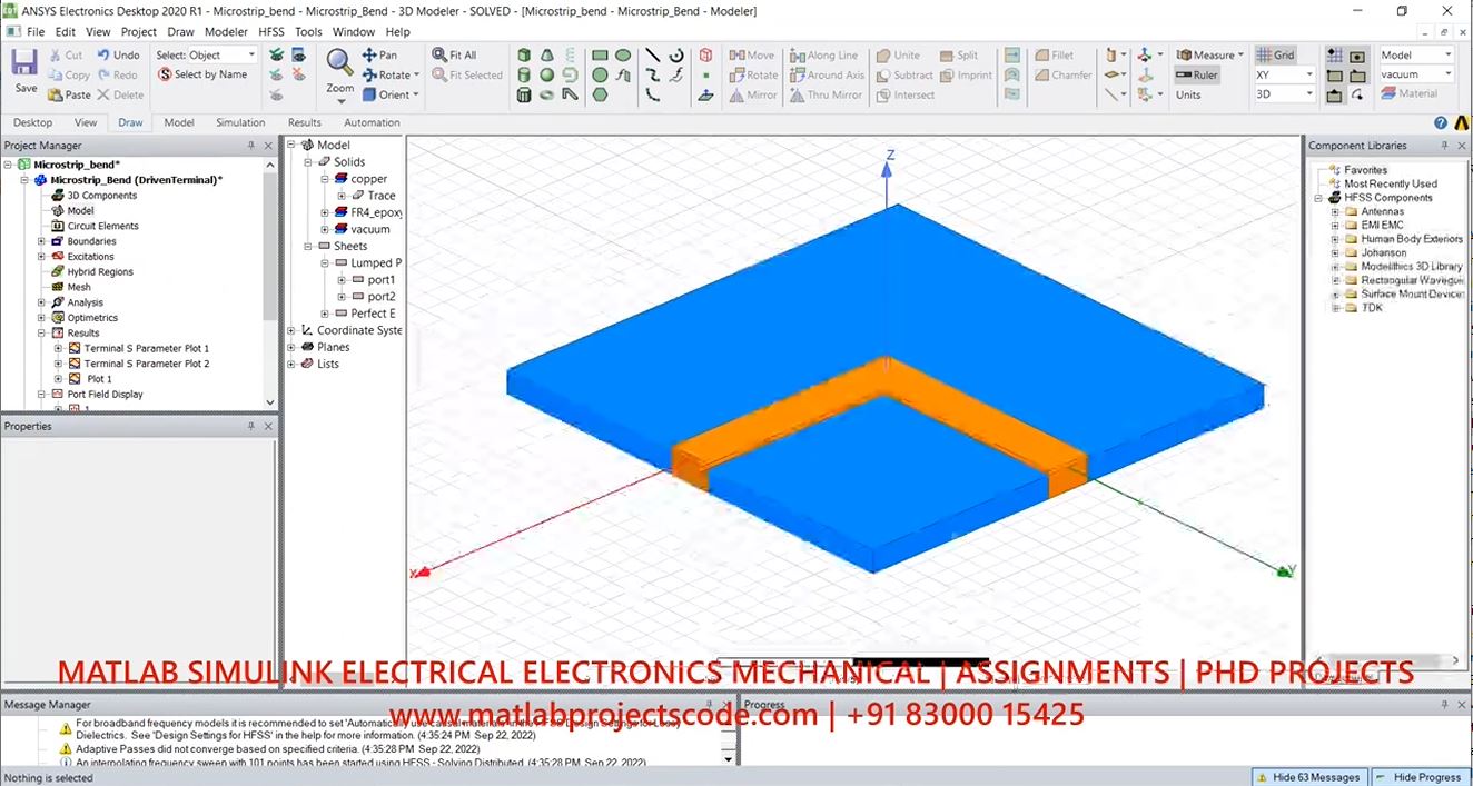 Microstrip Bend Antenna Using Ansys Hfss - Antenna In Hfss - Antenna Designing Example project thumbnail image