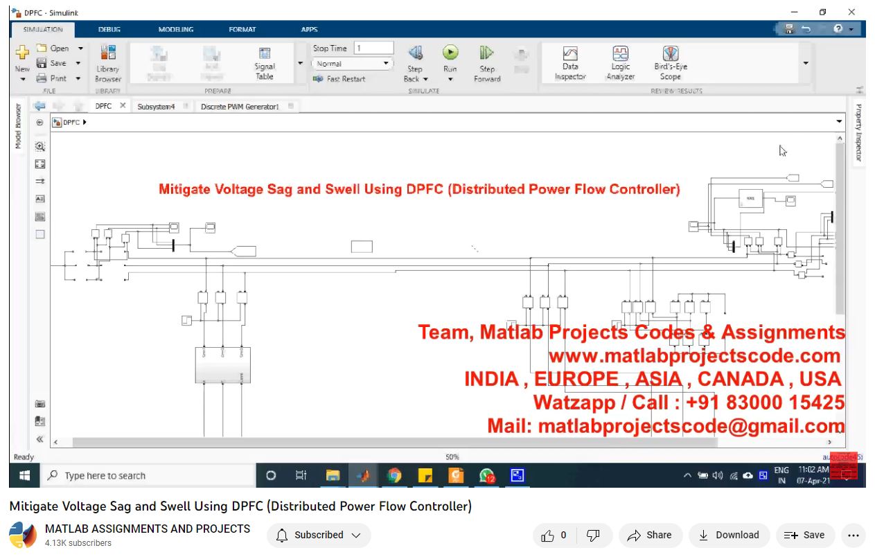 Mitigate Voltage Sag And Swell Using Dpfc - Distributed Power Flow Controller project thumbnail image