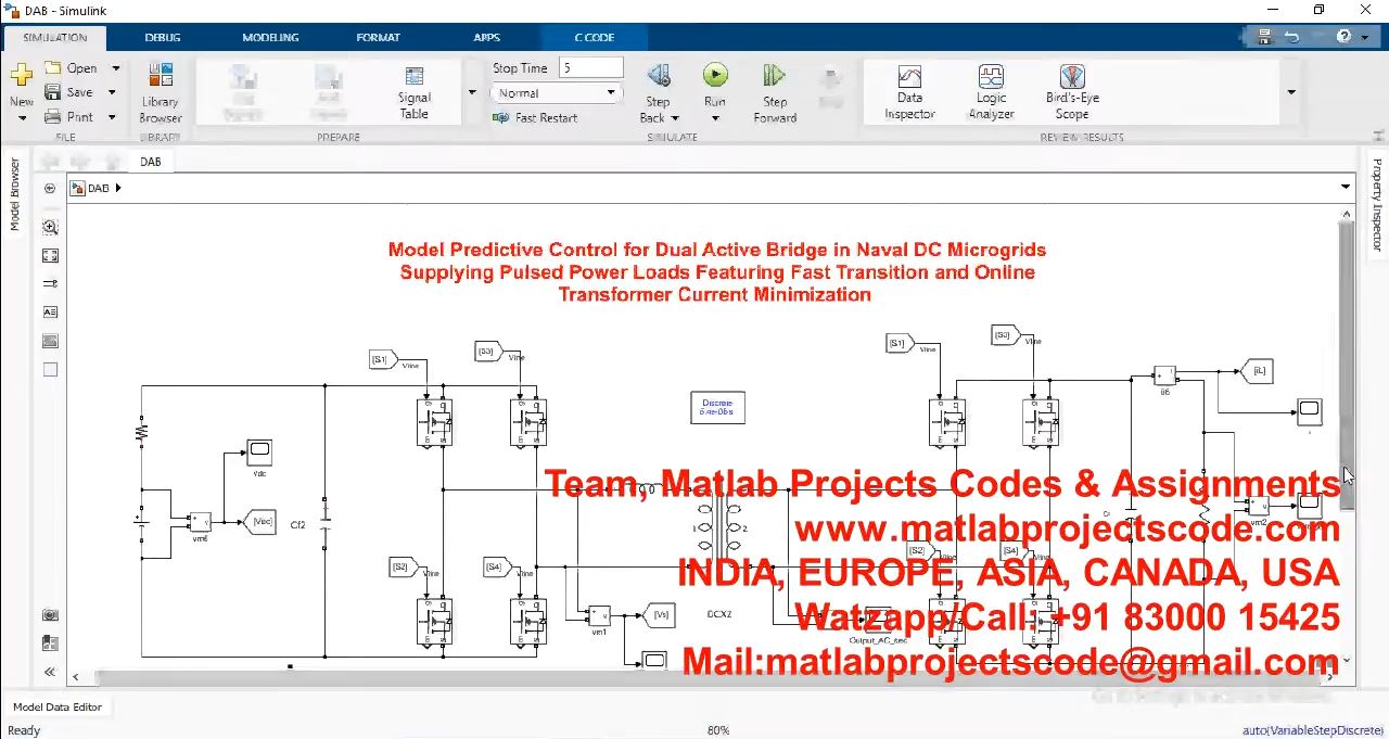 Model Predictive Control For Dual Active Bridge In Naval Dc Microgrids Supplying Pulsed Power Loads project thumbnail image