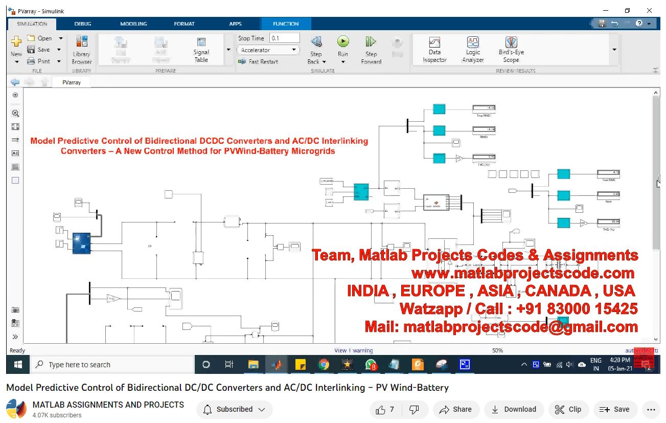 Model Predictive Control Of Bidirectional Dc_Dc Converters And Ac_Dc Interlinking Pv Wind-Battery-Matlab Simulink-Electrical Assignments-Projects-Phd Research project thumbnail image