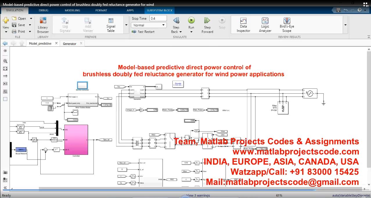 Model-Based Predictive Direct Power Control Of Brushless Doubly Fed Reluctance Generator For Wind project thumbnail image