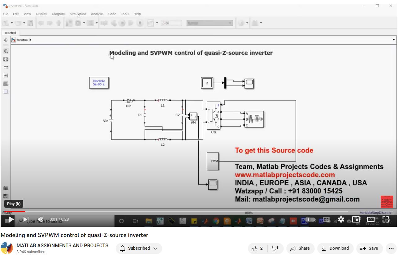 Modeling And Svpwm Control Of Quasi-Z-Source Inverter project thumbnail image