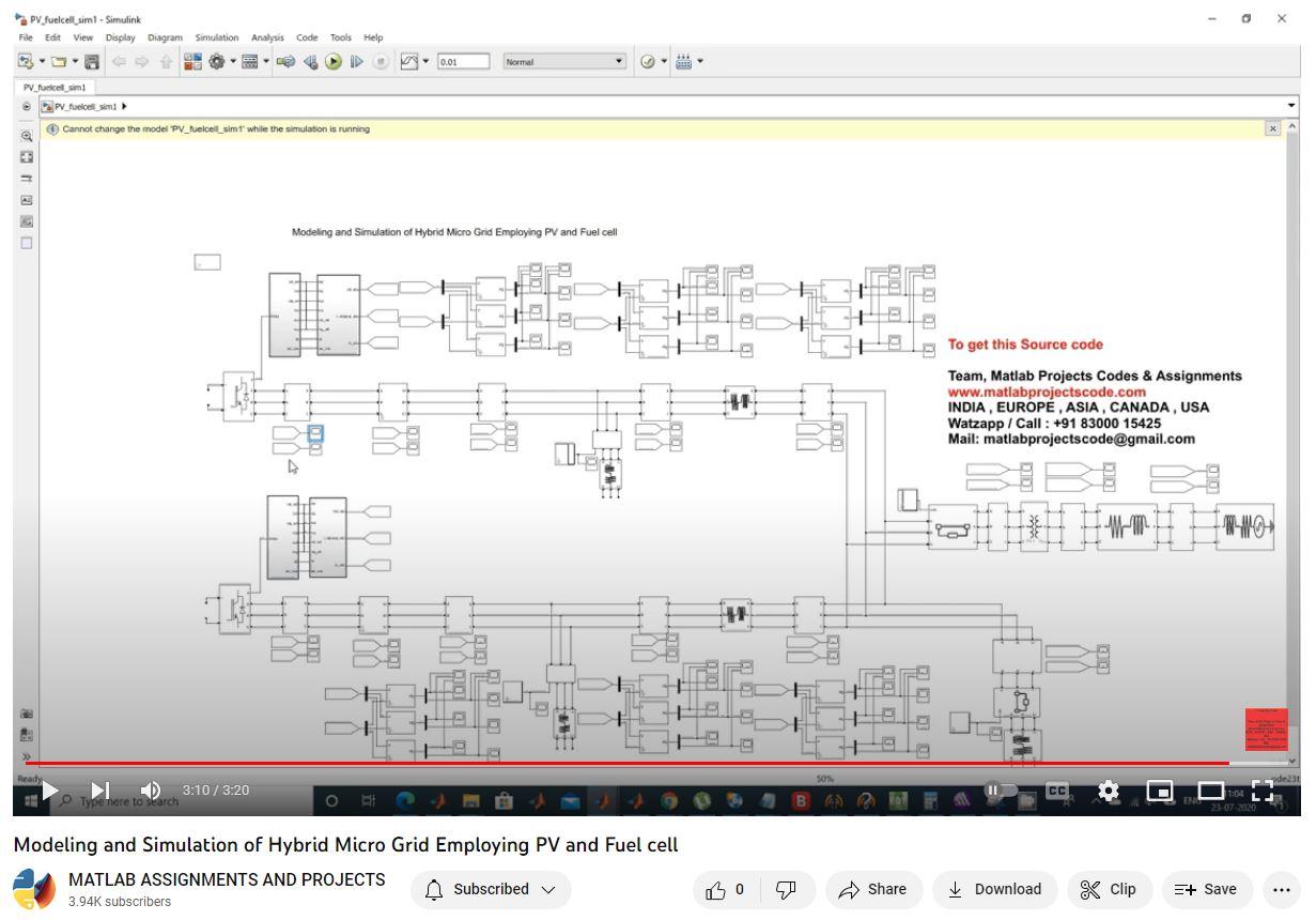Modeling And Simulation Of Hybrid Micro Grid Employing Pv And Fuel Cell project thumbnail image