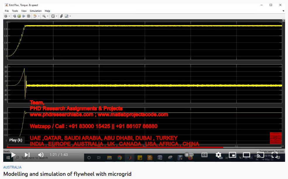 Modelling And Simulation Of Flywheel With Microgrid project thumbnail image