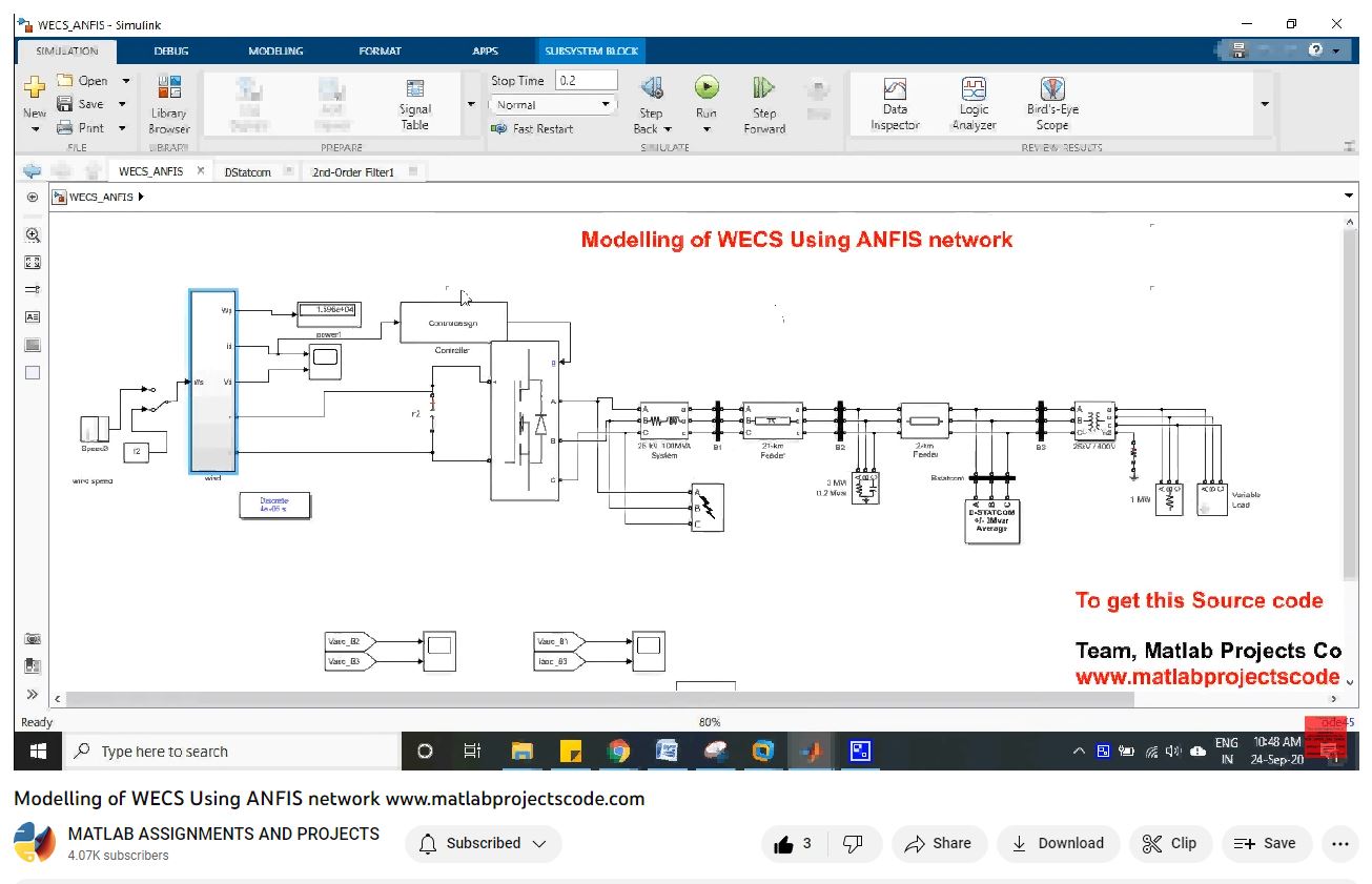 Modelling Of Wecs Using Anfis Network-Matlab Simulink-Electrical Assignments-Projects-Phd Research project thumbnail image