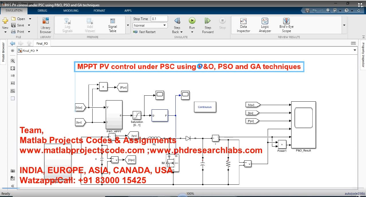 Mppt Pv Control Under Psc Using P O Pso And Ga Techniques project thumbnail image