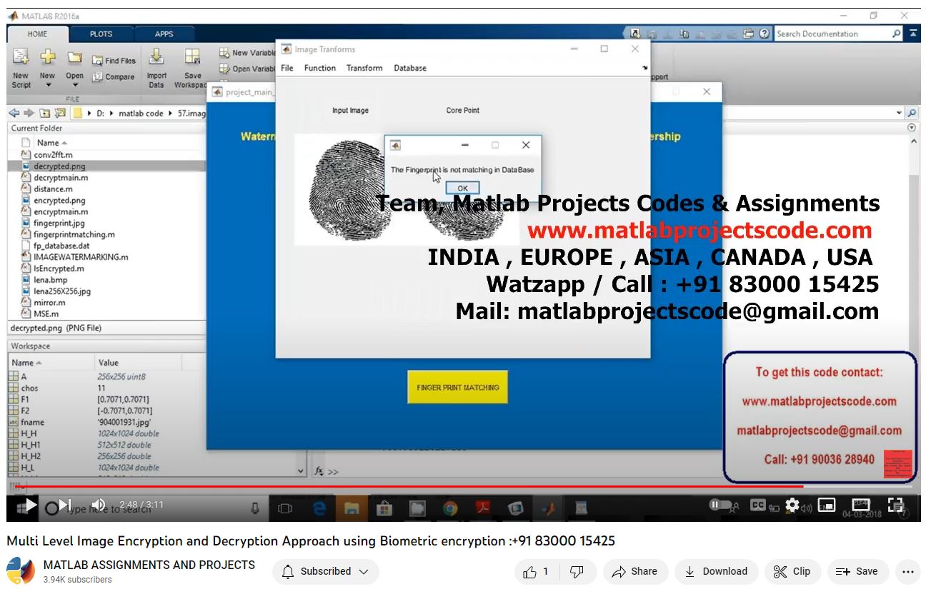 Multi Level Image Encryption And Decryption Approach Using Biometric Encryption project thumbnail image