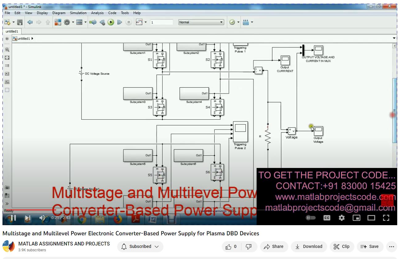 Multi-Stage And Multi-Level Power Electronic Converter-Based Power Supply For Plasma Dbd Devices project thumbnail image