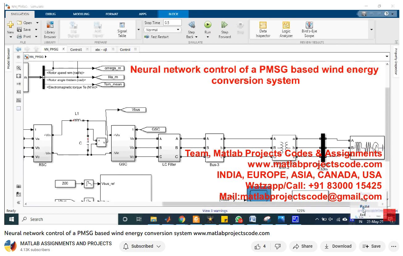 Neural Network Control Of A Pmsg Based Wind Energy Conversion System project thumbnail image