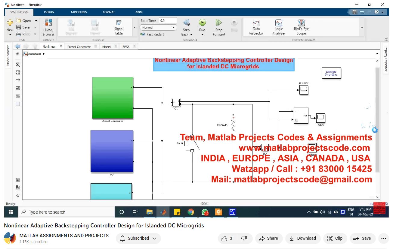 Nonlinear Adaptive Backstepping Controller Design For Islanded Dc Microgrids project thumbnail image