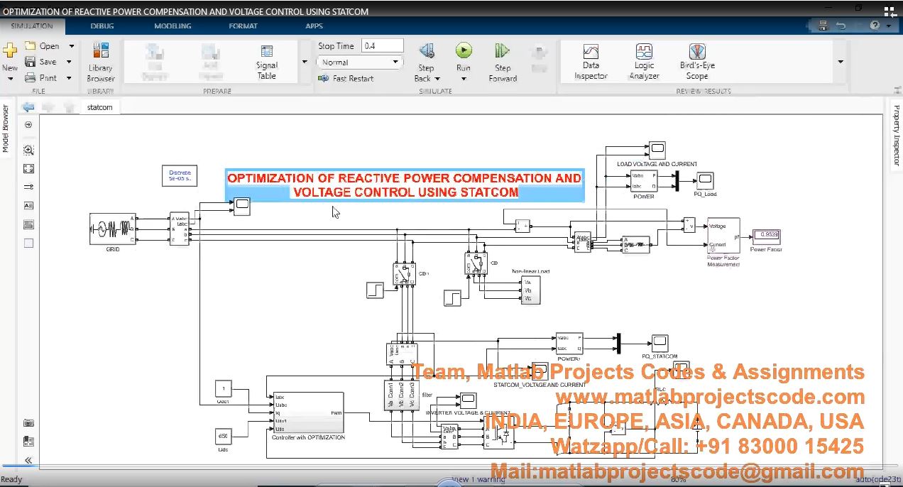 Optimization Of Reactive Power Compensation And Voltage Control Using Statcom project thumbnail image