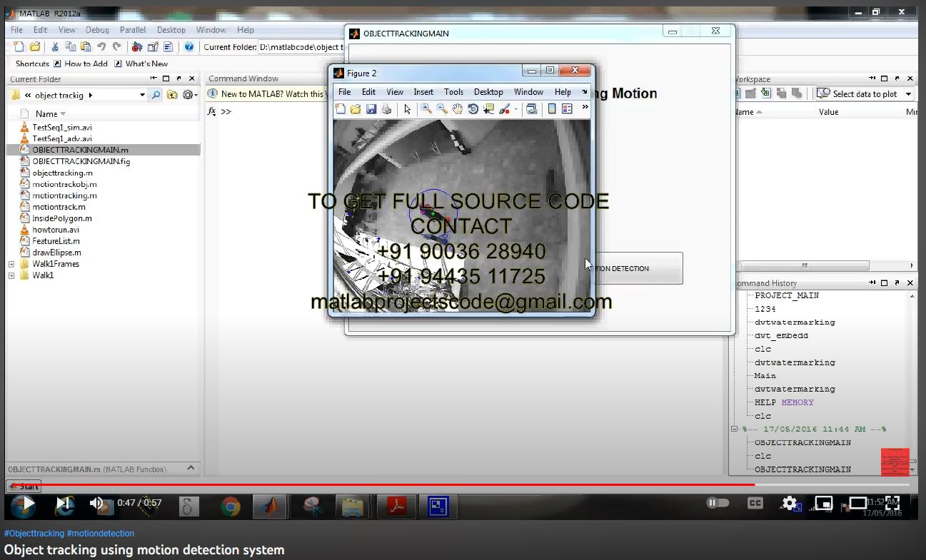 Object Tracking using Motion Detection System project thumbnail image