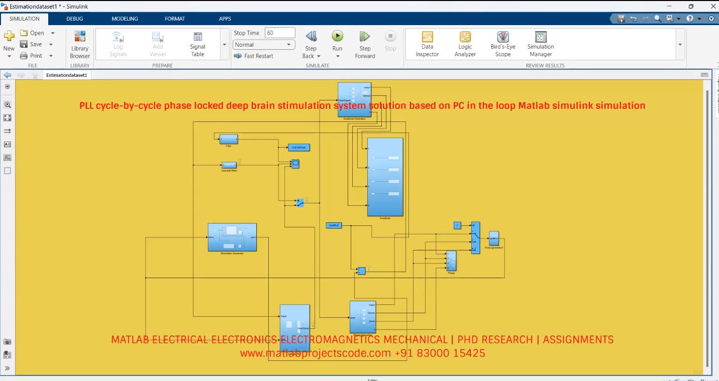 Pll Cycle-By-Cycle Phase Locked Deep Brain Stimulation System Solution Based On Pc In The Loop Matlab Simulink Simulation project thumbnail image