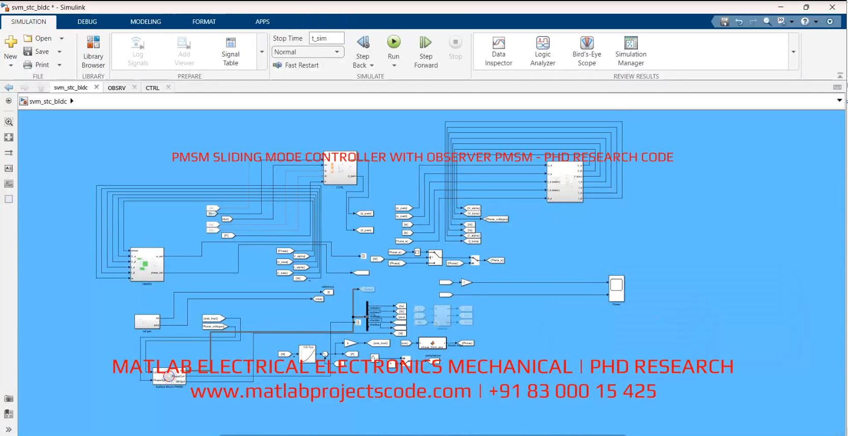 Pmsm Sliding Mode Controller With Observer Pmsm - Phd Research Code project thumbnail image