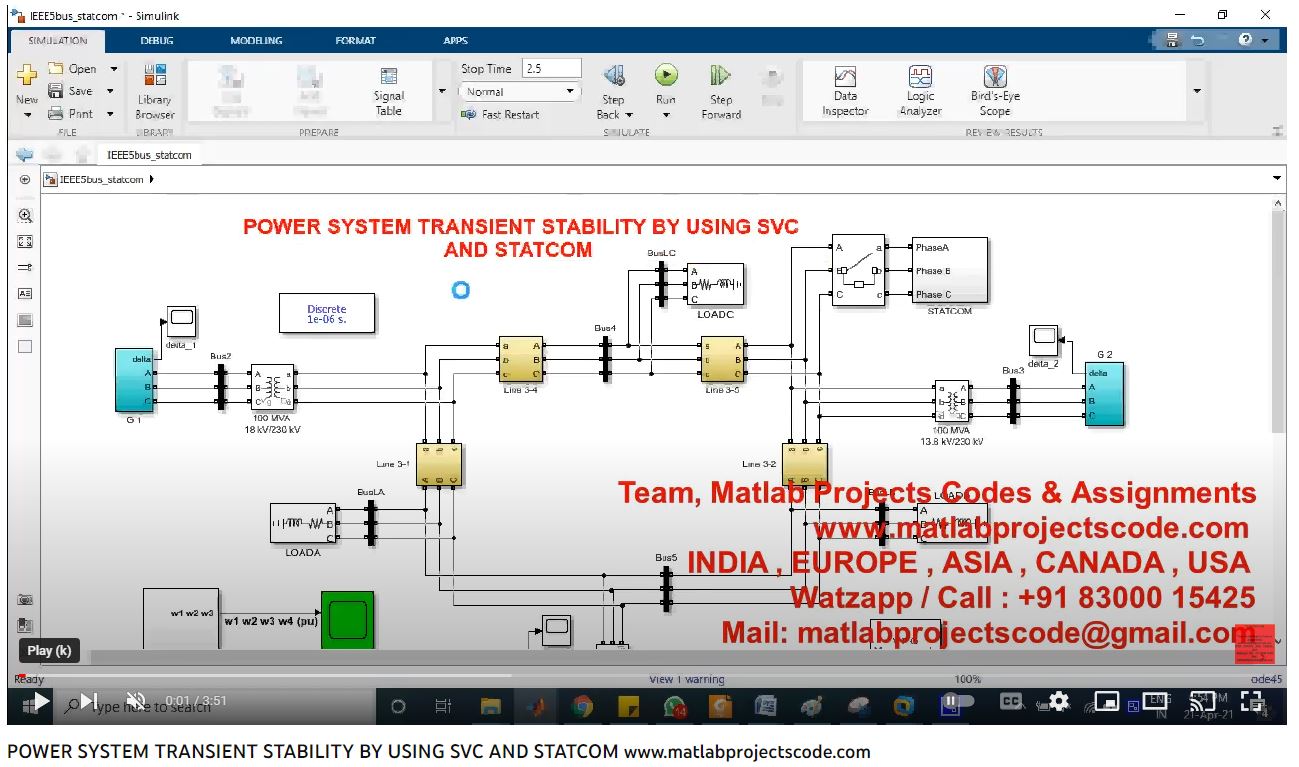 Power System Transient Stability By Using Svc And Statcom project thumbnail image