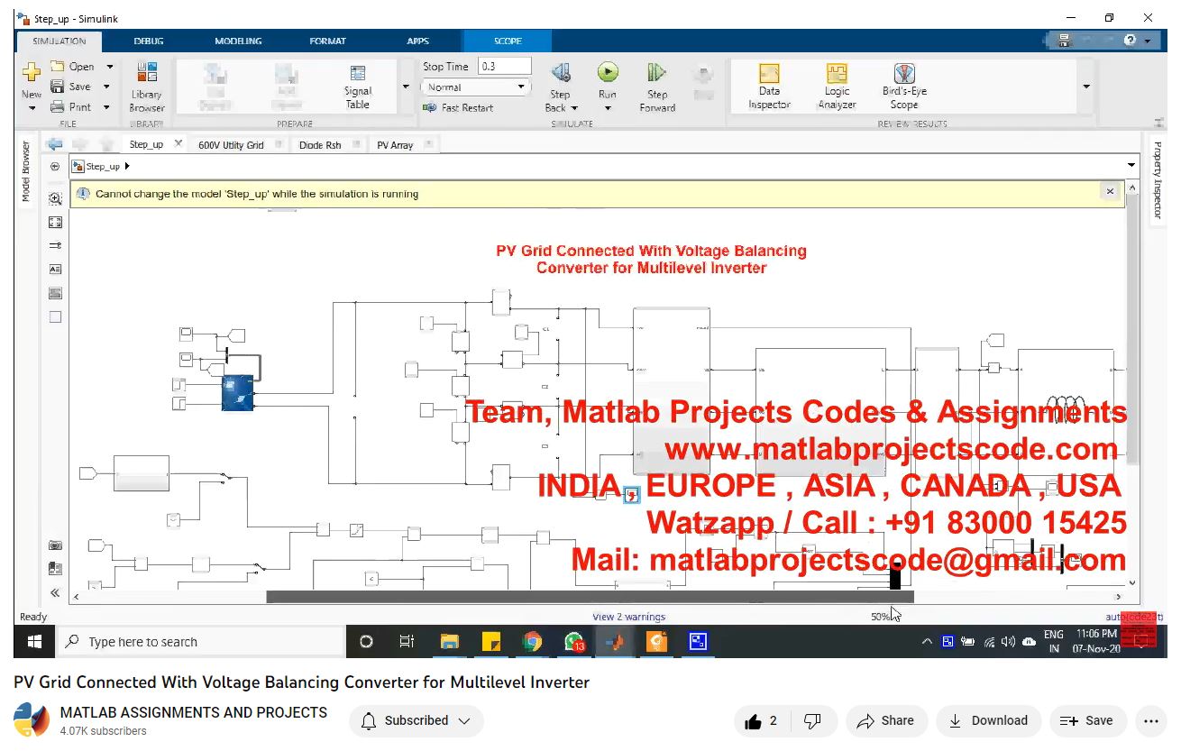 Pv Based Leakage Current Reduction Of Single Phase Transformerless Super Lift Luo Inverter-Matlab Simulink-Electrical Assignments-Projects-Phd Research project thumbnail image