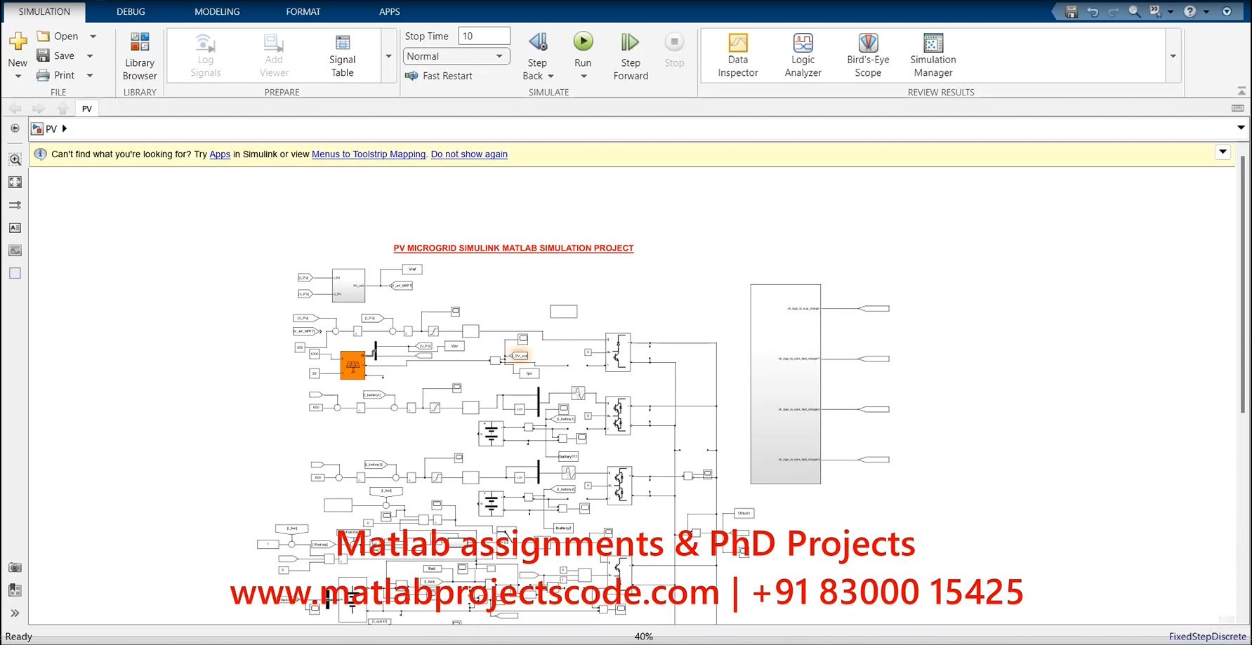 Pv Microgrid - Electrical Simulation project thumbnail image