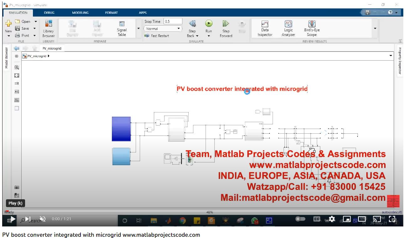 Pv Boost Converter Integrated With Microgrid project thumbnail image