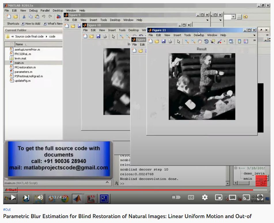 Parametric Blur Estimation for Blind Restoration of Natural Images Linear Motion and Out-of-Focus project thumbnail image
